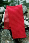 5978 - Linen scarf ribbed narrow