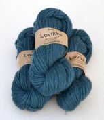Lovikka-4111 Petrol on white wool