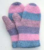 1270 Easy to make felted mittens