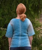 1555 Sweater Tunisian crochet side ways
