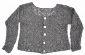 1620 Cardigan with lace pattern
