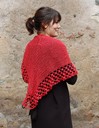 2129 Shawl with bobbles