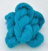 6/3-4101 Turquoise on white wool (90g)