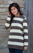 3006 - Sweater long with stripes