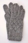 3407 - Finger glove with lace pattern