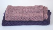 3632 - Shawl wide with eyelet pattern