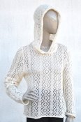 5017 - Linen sweater with hood
