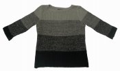 5023 - Linen sweater with 3/4-length sleeves