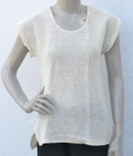 5057 - Top with cap sleeves and round neck