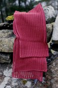5978 - Linen scarf ribbed narrow