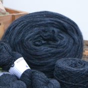 6123 - Stormblå Tweed (160g)