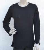 7005 - Linen sweater, simple, overlocked edge