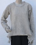 7006 - Linen sweater, tabs on the sides