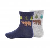 Socks "Bear kids" Light Navy