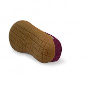 Felted slipper with rubber sole - Cranberry