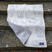 Filt Cat Garden Mini - Naturvit/Mellangrå