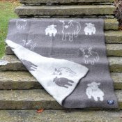 Filt Får och lamm Brun/Varmgrå