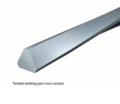 Filtnål twisted form