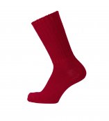 Sock ribbed thick Red