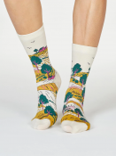 Evetta landscape socks - Cream
