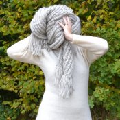 13116 Lovikka scarf in brioche stitch