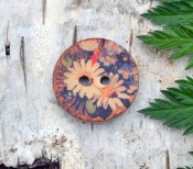 Button with pattern  22 mm