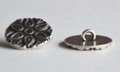 Metal button "Flower" with shank 20 mm