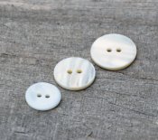 Button 'Seashell' - white