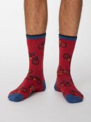 Ciclista Bamboo Bicycle Socks - Berry Red