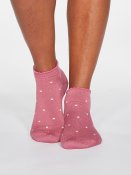 Eudora Spotty Socks - Dark Rose Pink