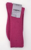 Sock ribbed thick Cerise