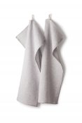 Kitchen towel "Marbled" Light Grey, twin pack
