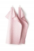 Kitchen towel "Check" Heather/white twin pack