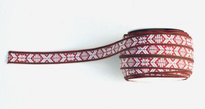 1068-36 Ribbon 'Leksand' multi coloured 15 mm