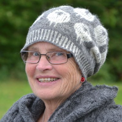 1183 Beanie with lamb's motif