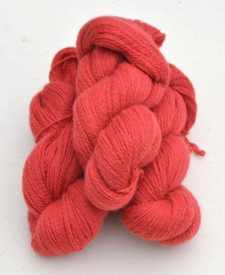 6/2-1161 Salmon Pink on white wool