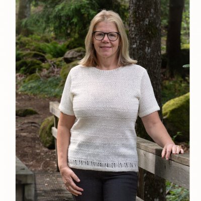 2255 T-shirt med strukturränder