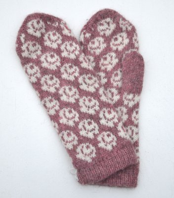 3426/19 - Mitten "Small roses"