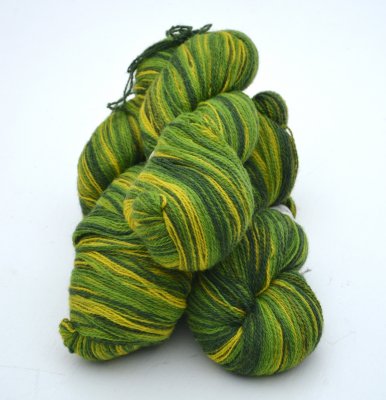711 - Lime green 8/2 wool yarn (220 g)