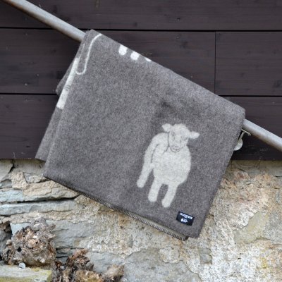 Filt Får och lamm Brun/Varmgrå