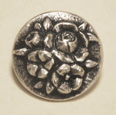 Metal button with shank "Rose" 20 mm