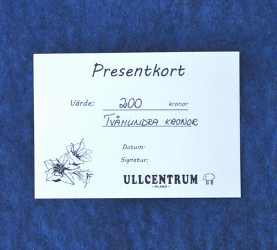 Presentkort 200 kr