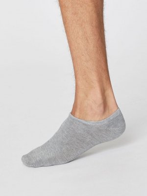 Ashley Trainer Bamboo Ankle Socks - Grey