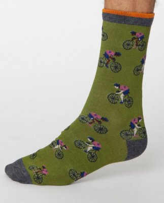 Garra De Bici Bamboo Bike Socks - Olive Green